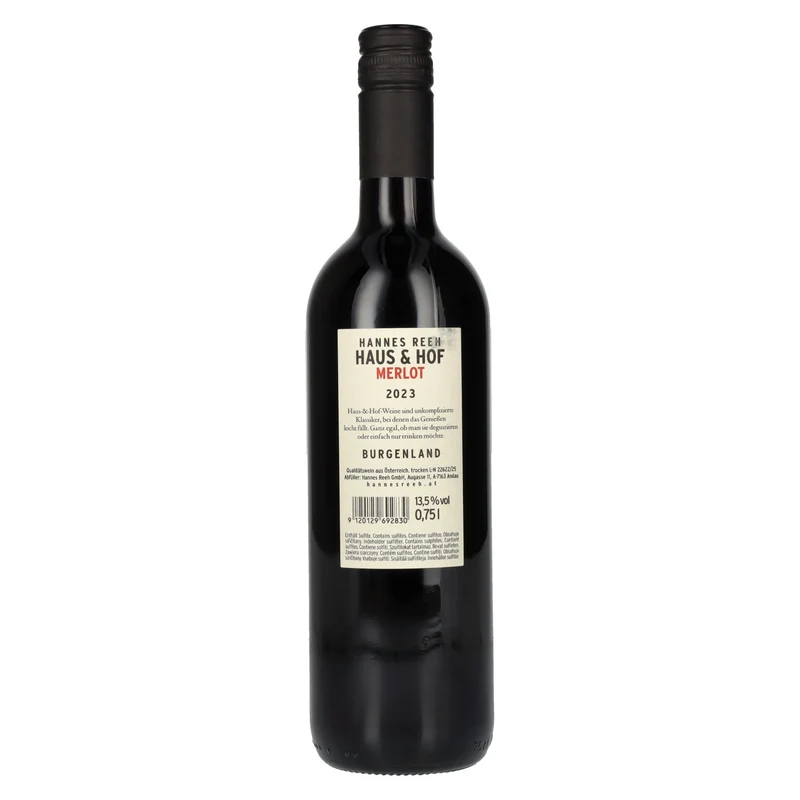 Hannes Reeh Haus & Hof Merlot 2023 13,5% Vol. 0,75l