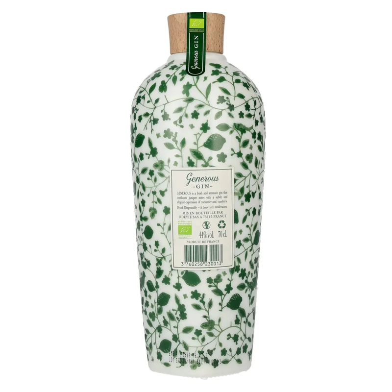 Generous Green Organic CORIANDER & COMBAVA Gin 44% Vol. 0,7l