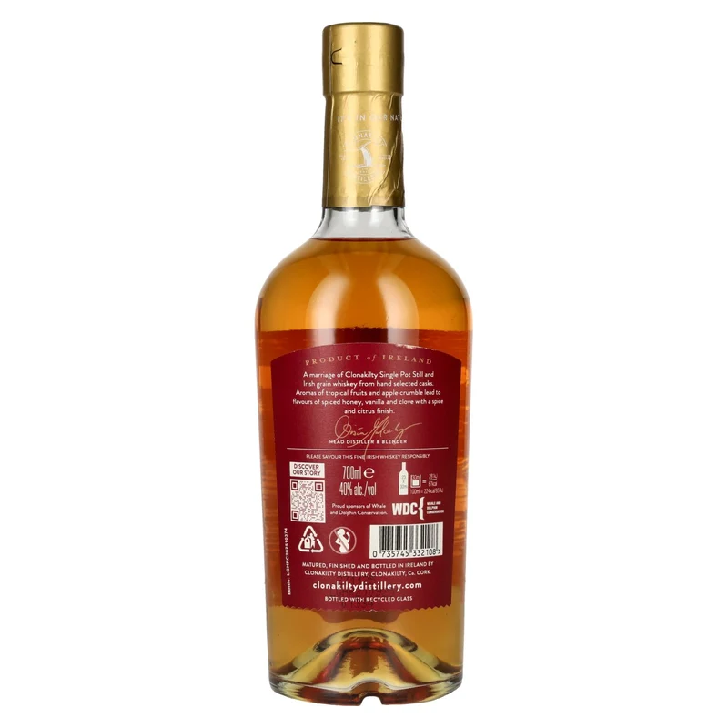 Clonakilty GALLEY HEAD Rhum Cask Matured Irish Whiskey 40% Vol. 0,7l