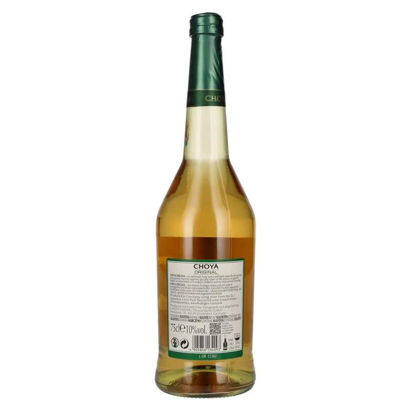 Choya Original Japanese Ume Fruit 10% Vol. 0,75l