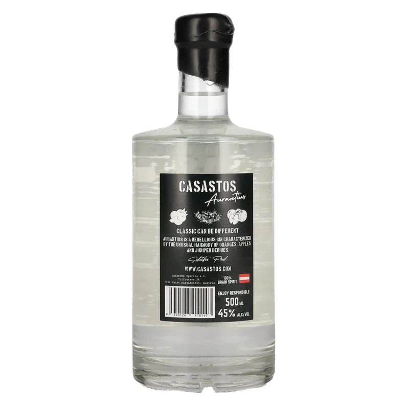 CASASTOS Old Tom Gin Small Batch Aurantius 45% Vol. 0,5l
