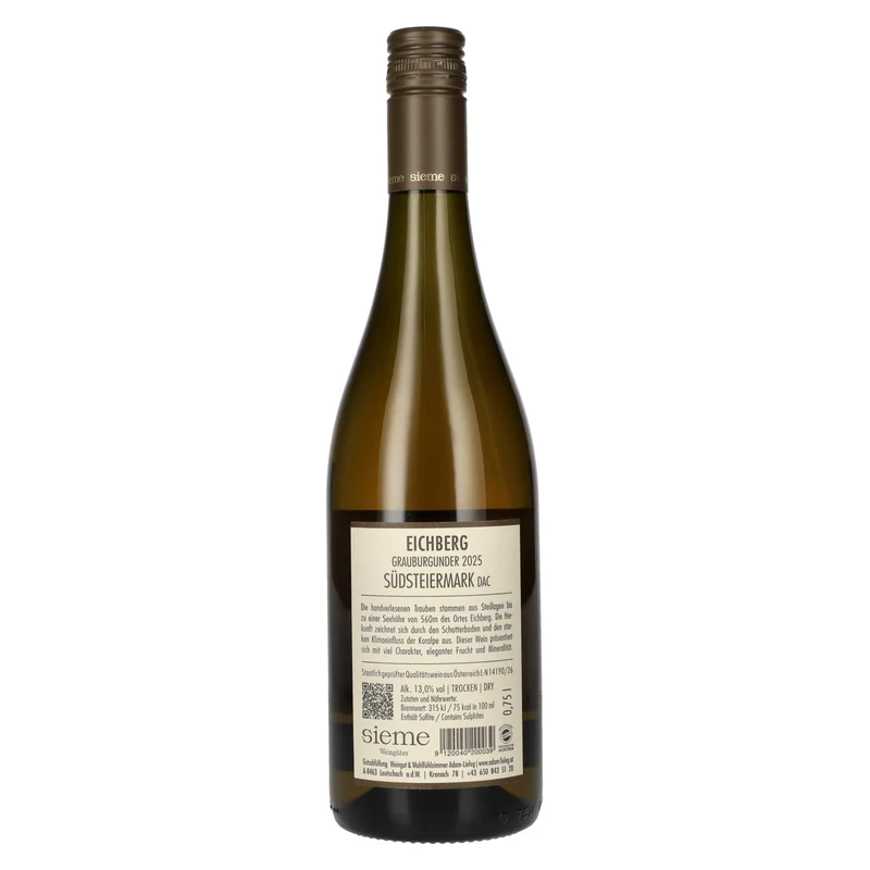 Adam-Lieleg Grauburgunder Eichberg Südsteiermark DAC 2025 13% Vol. 0,75l