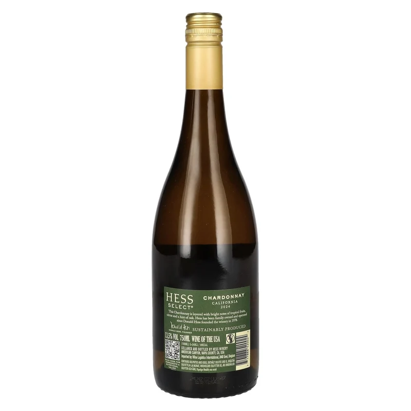 Hess Select Chardonnay Vintage 2024 13,5% Vol. 0,75l