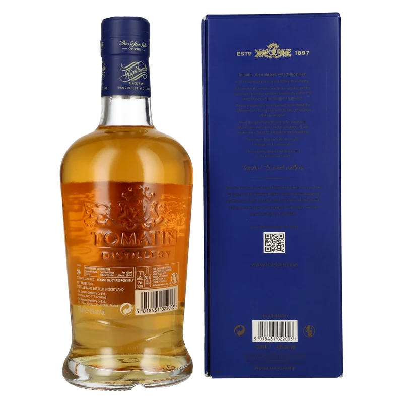 Tomatin Legacy Highland Single Malt Scotch Whisky 43% Vol. 0,7l in Geschenkbox