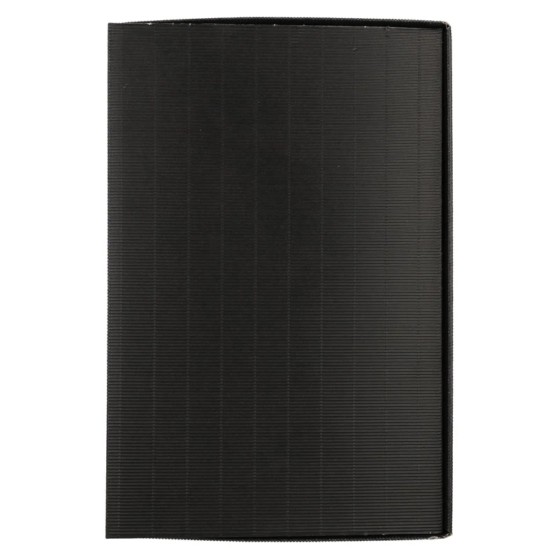 Präsentkarton SCHWARZ offene Welle 6er 38 cm