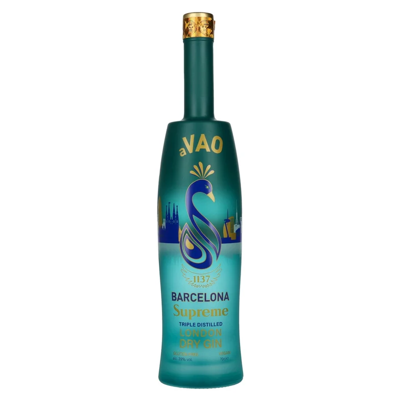 aVAO 1137 Barcelona Supreme Triple Distilled London Dry Gin 39% Vol. 0,7l