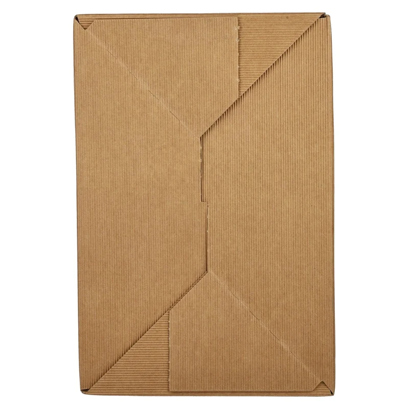 Präsentkarton NATUR offene Welle 6er 38 cm