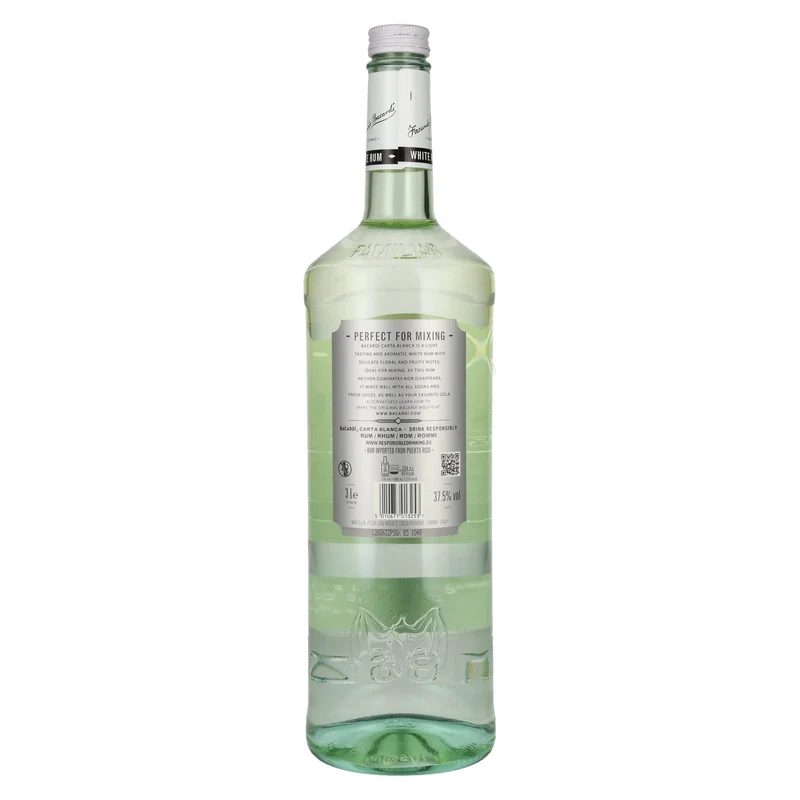 Bacardi Ron Carta Blanca Superior 37,5% Vol. 3l