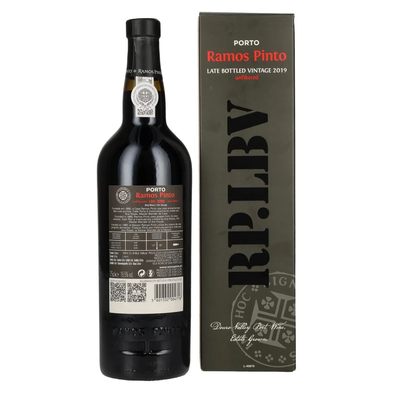 Ramos Pinto RP.LBV Late bottled Vintage 2019 19,5% Vol. 0,75l in Geschenkbox