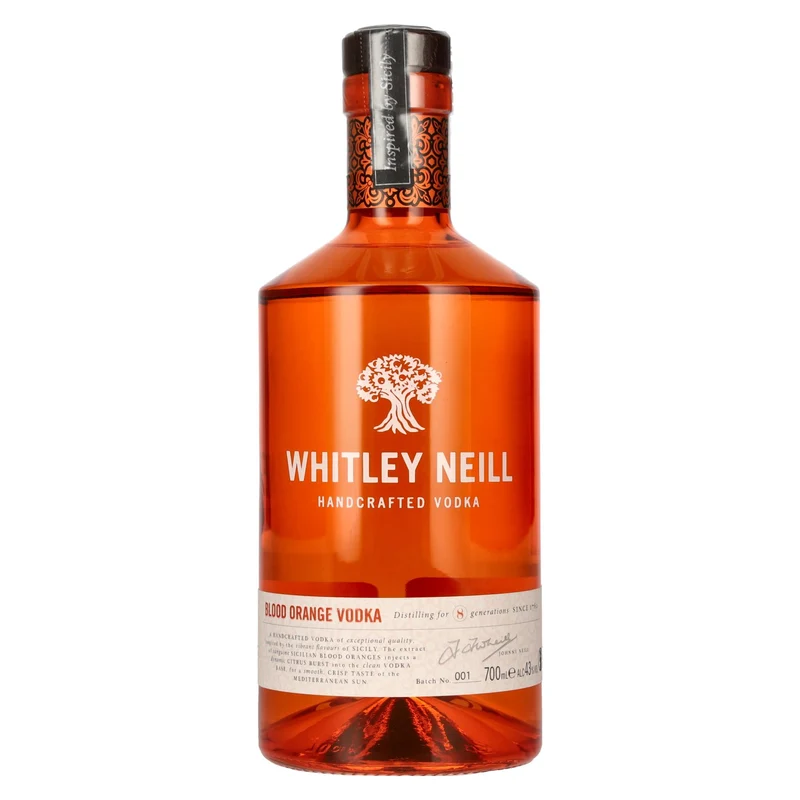 Whitley Neill BLOOD ORANGE VODKA 43% Vol. 0,7l