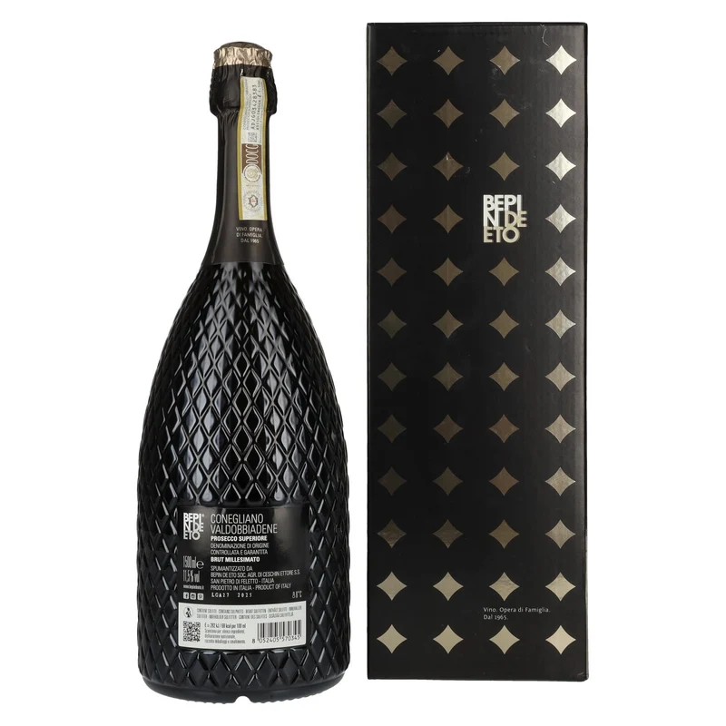 Bepin De Eto Prosecco Superiore Brut Millesimato DOCG 2025 11,5% Vol. 1,5l in Geschenkbox