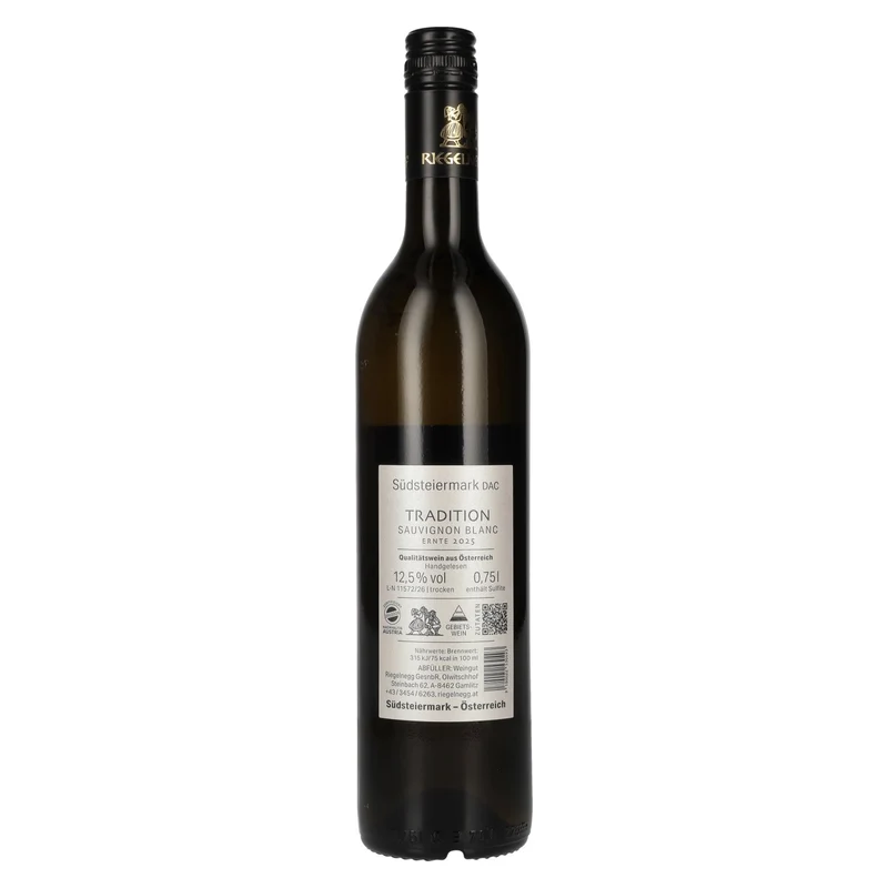 Riegelnegg Sauvignon Blanc Tradition Südsteiermark DAC 2025 12,5% Vol. 0,75l