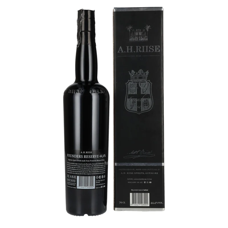 A.H. Riise X.O. FOUNDERS RESERVE Superior Spirit Drink #5 44,4% Vol. 0,7l in Geschenkbox