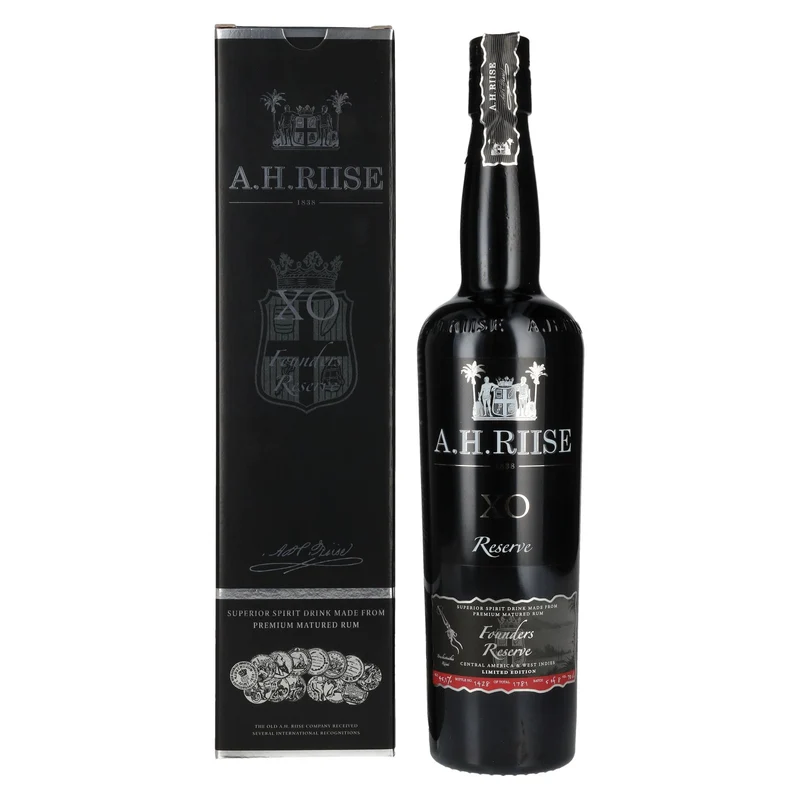A.H. Riise X.O. FOUNDERS RESERVE Superior Spirit Drink #4 45,1% Vol. 0,7l in Geschenkbox