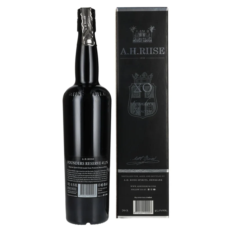 A.H. Riise X.O. FOUNDERS RESERVE Superior Spirit Drink #4 45,1% Vol. 0,7l in Geschenkbox