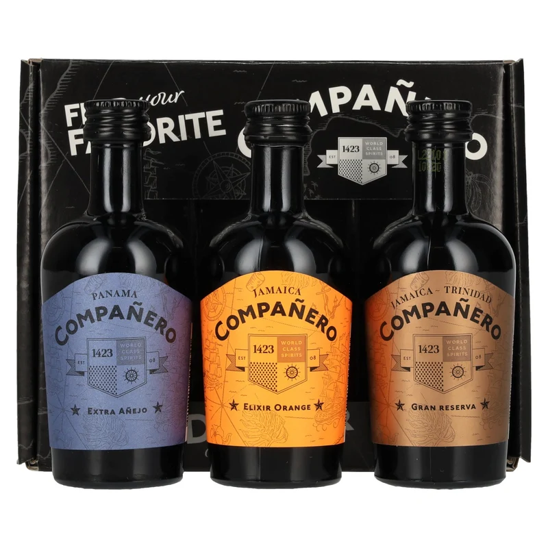 Compañero Giftbox 44,7% Vol. 3x0,05l in Geschenkbox