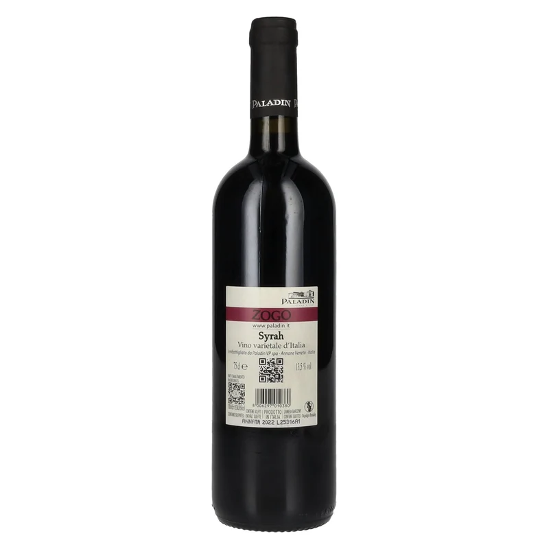 Paladin ZOGO Syrah 2022 13,5% Vol. 0,75l