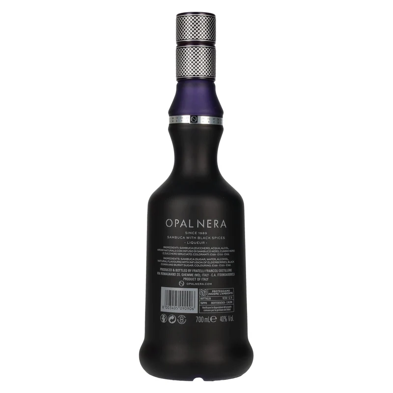 Opal Nera Sambuca with Black Spices Liqueur 40% Vol. 0,7l