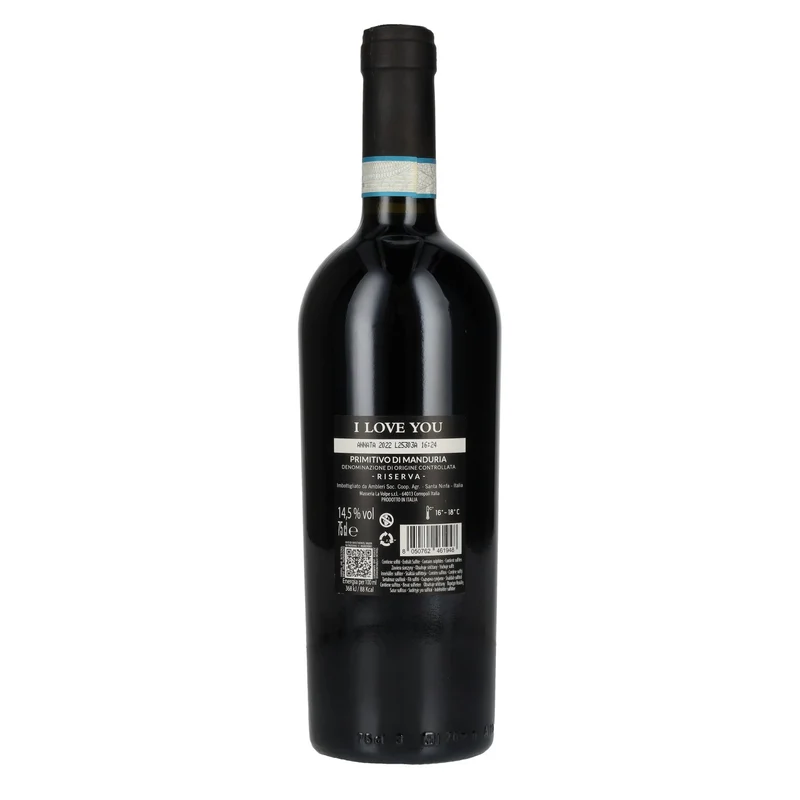 I Love You Primitivo di Manduria Riserva DOC 2022 14,5% Vol. 0,75l