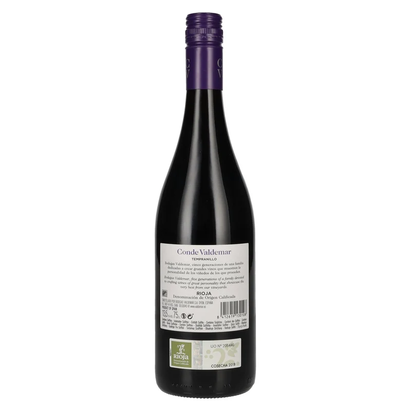 Conde Valdemar Tempranillo Rioja DOC 2018 13,5% Vol. 0,75l