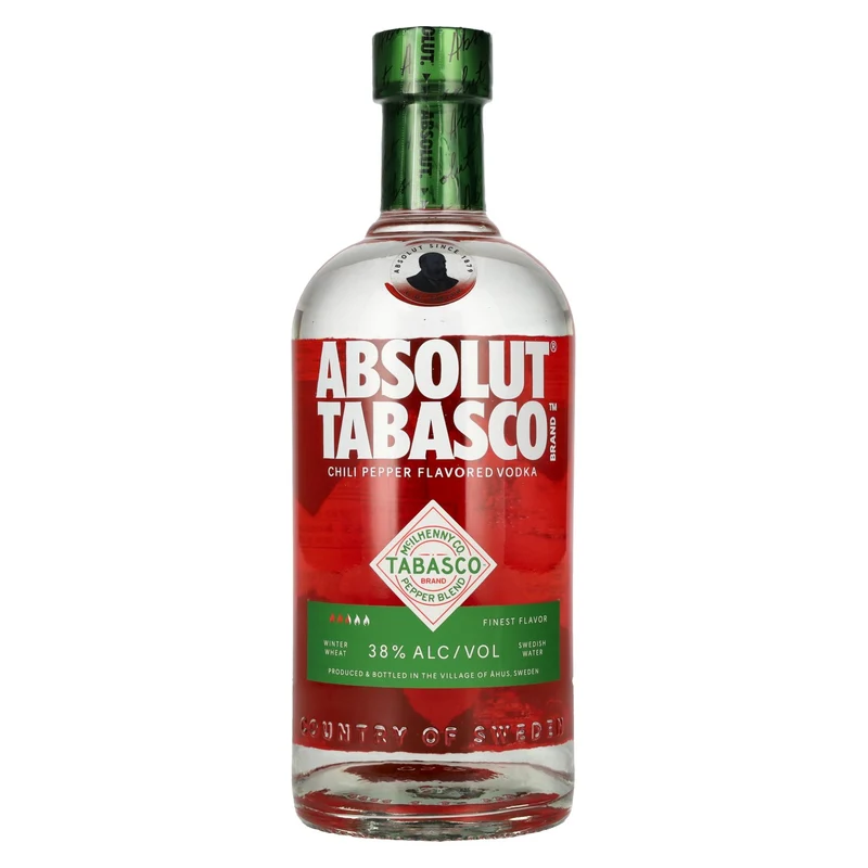 Absolut TABASCO Flavored Vodka 38% Vol. 0,7l