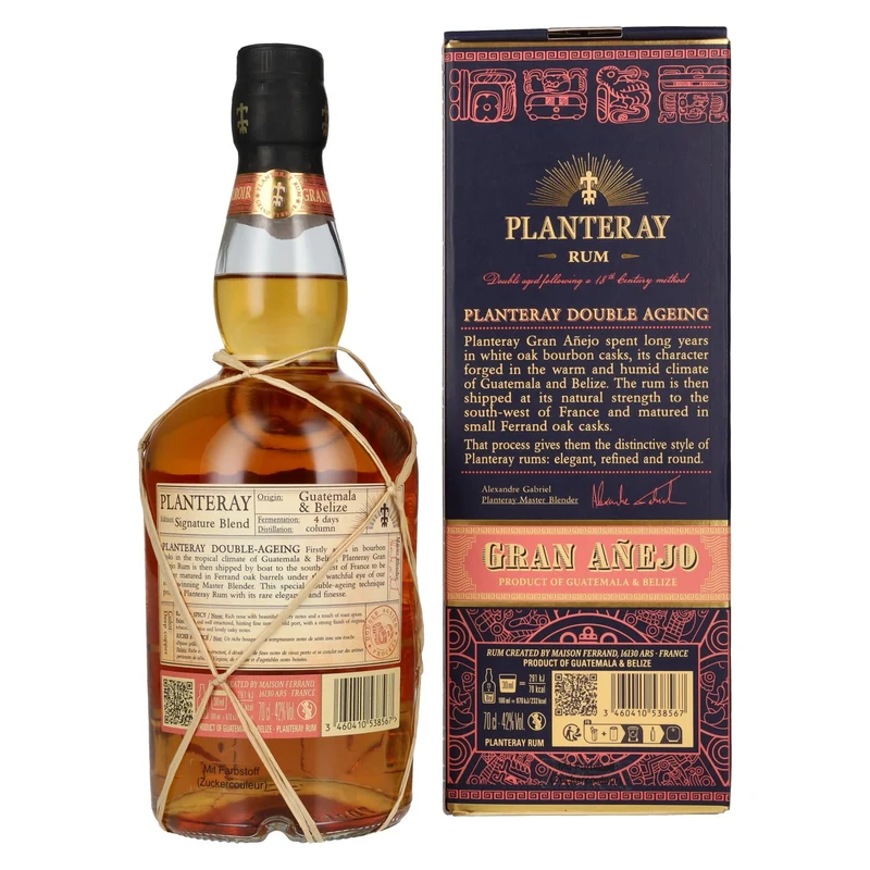 Planteray Rum GUATEMALA & BÉLIZE Gran Añejo 42% Vol. 0,7l in Geschenkbox