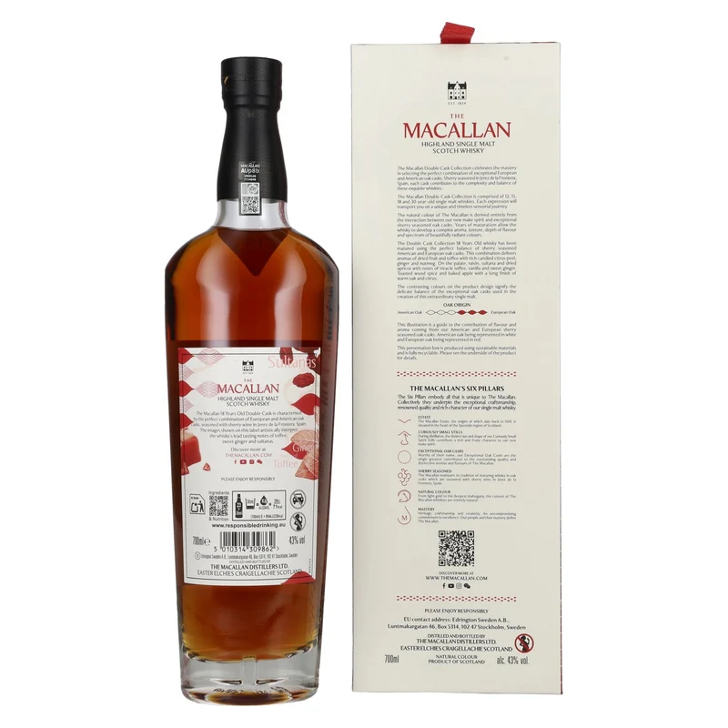 The Macallan 18 Years Old DOUBLE CASK 2025 43% Vol. 0,7l in Geschenkbox