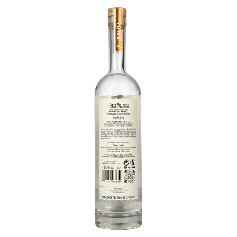 Los Siete Misterios DOBA-YEJ Mezcal Artesanal DOP 2024 44% Vol. 0,7l