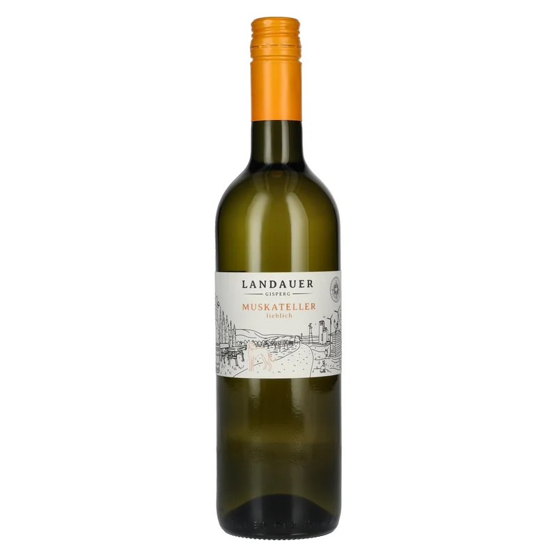 Landauer Gisperg Muskateller lieblich 10% Vol. 0,75l