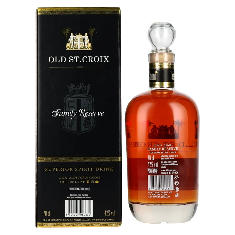Old St. Croix A.H. Riise FAMILY RESERVE Superior Spirit Drink 42% Vol. 0,7l in Geschenkbox