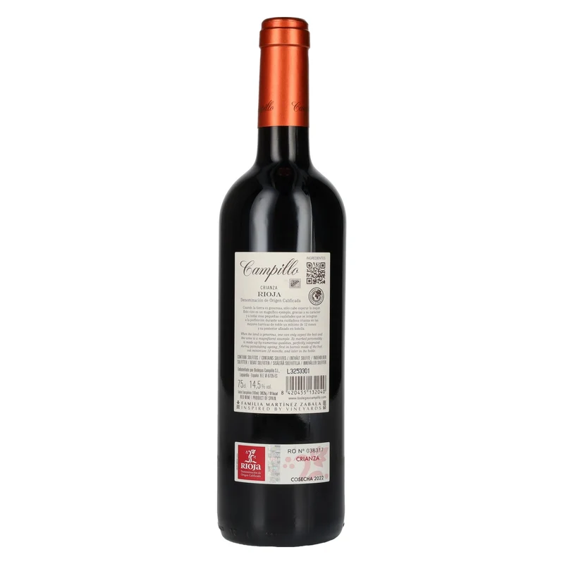 Campillo Crianza Rioja DOC 2022 14,5% Vol. 0,75l