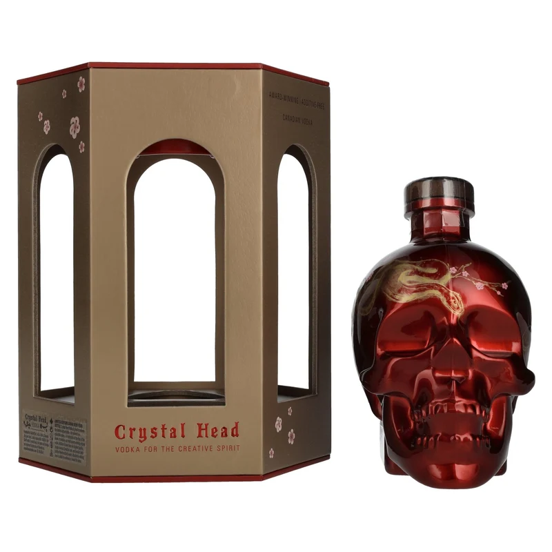 Crystal Head Vodka Lunar Year SNAKE Limited Edition 40% Vol. 0,7l in Geschenkbox