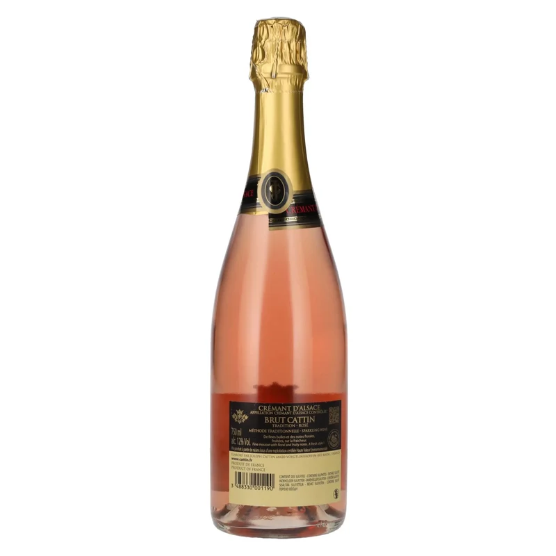 Crémant d'Alsace Brut Cattin Rosé Méthode Traditionnelle 12% Vol. 0,75l