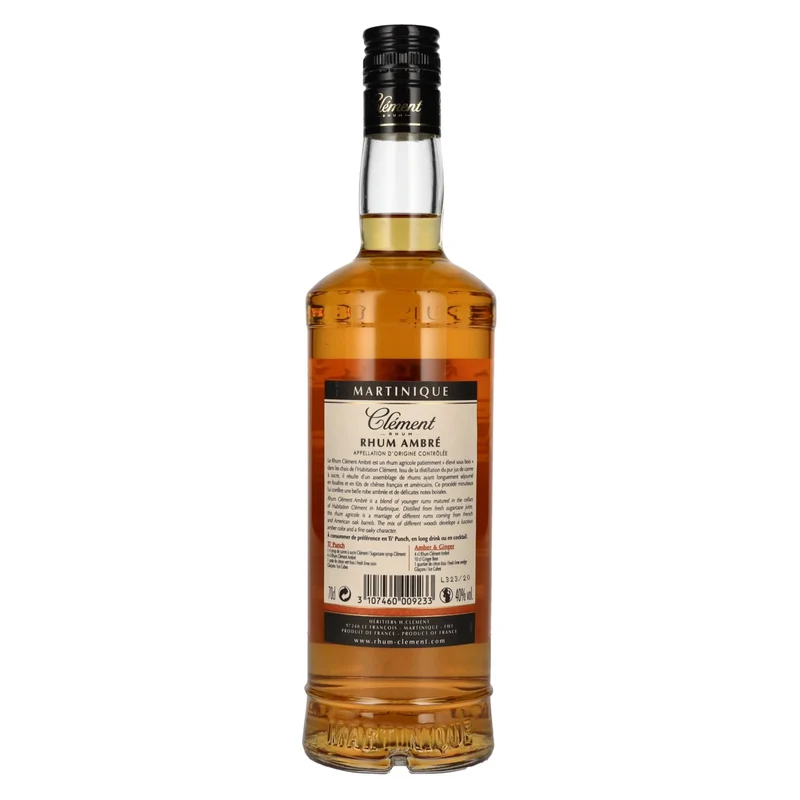 Clément Rhum Agricole Ambré 40% Vol. 0,7l