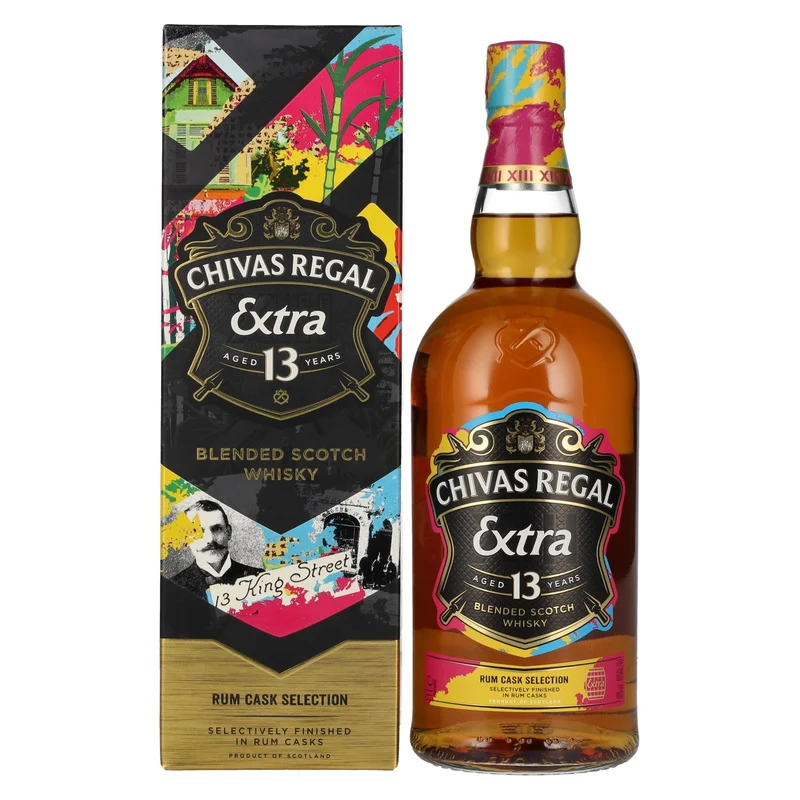 Chivas Regal EXTRA 13 Years Old RUM CASK Selection Blended Scotch Whisky 40% Vol. 1l in Geschenkbox