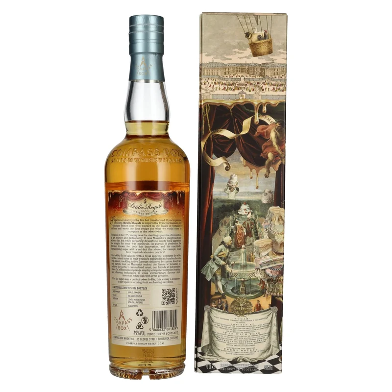 Compass Box BRÛLÉE ROYALE Blended Malt Scotch Whisky 49% Vol. 0,7l in Geschenkbox