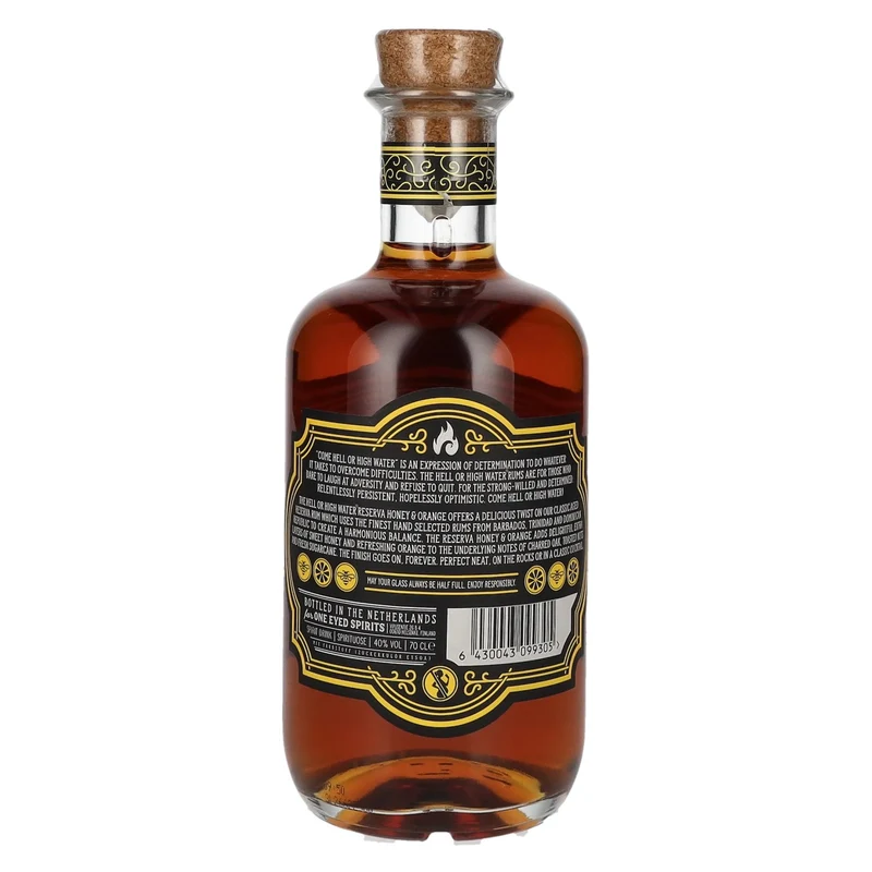 Come Hell or High Water RESERVA Honey & Orange Spirit Drink 40% Vol. 0,7l