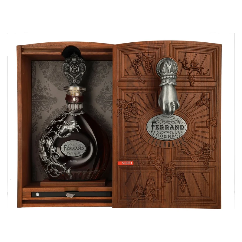 Cognac Ferrand Légendaire Grande Champagne Cognac 42,1% Vol. 0,7l in Holzkiste