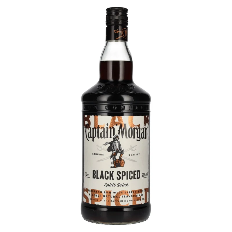 Captain Morgan Black Spiced Premium Spirit Drink 40% Vol. 1l