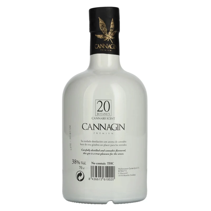 CANNAGIN Premium Distilled Gin 38% Vol. 0,7l
