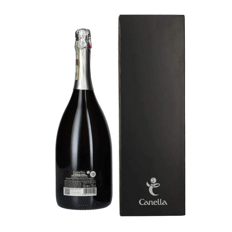 Canella Valdobbiadene Prosecco Superiore Millesimato Extra Dry DOCG 2023 11% Vol. 1,5l in Geschenkbox