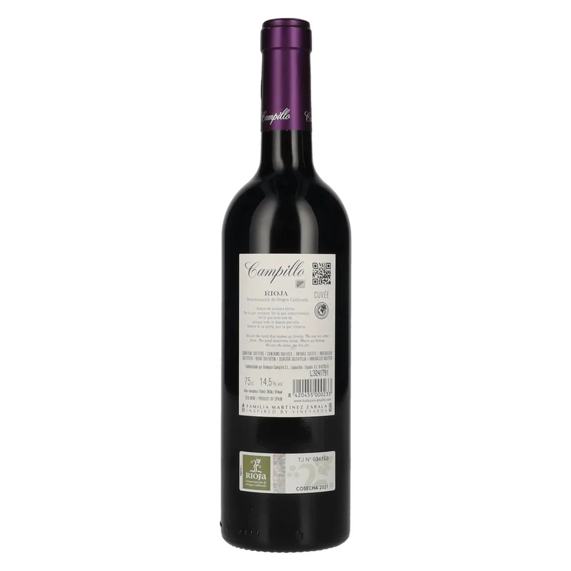 Campillo Cuvèe Rioja DOC 2021 14,5% Vol. 0,75l