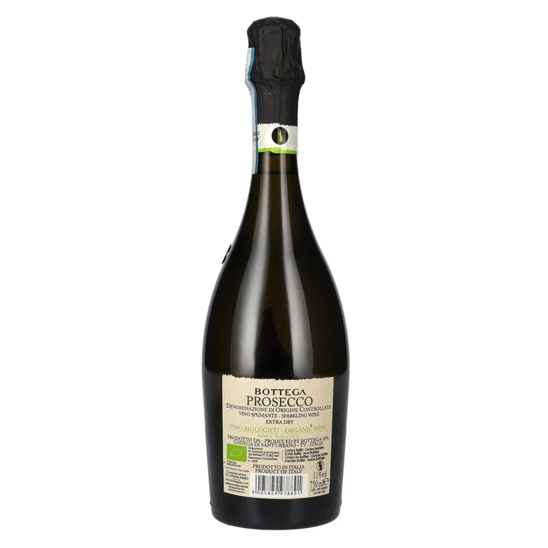 Bottega Prosecco Vino Biologico Spumante Extra Dry DOC 10,5% Vol. 0,75l