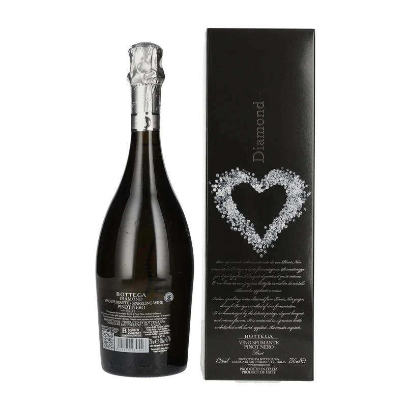 Bottega DIAMOND Pinot Nero Spumante Brut 12% Vol. 0,75l in Geschenkbox