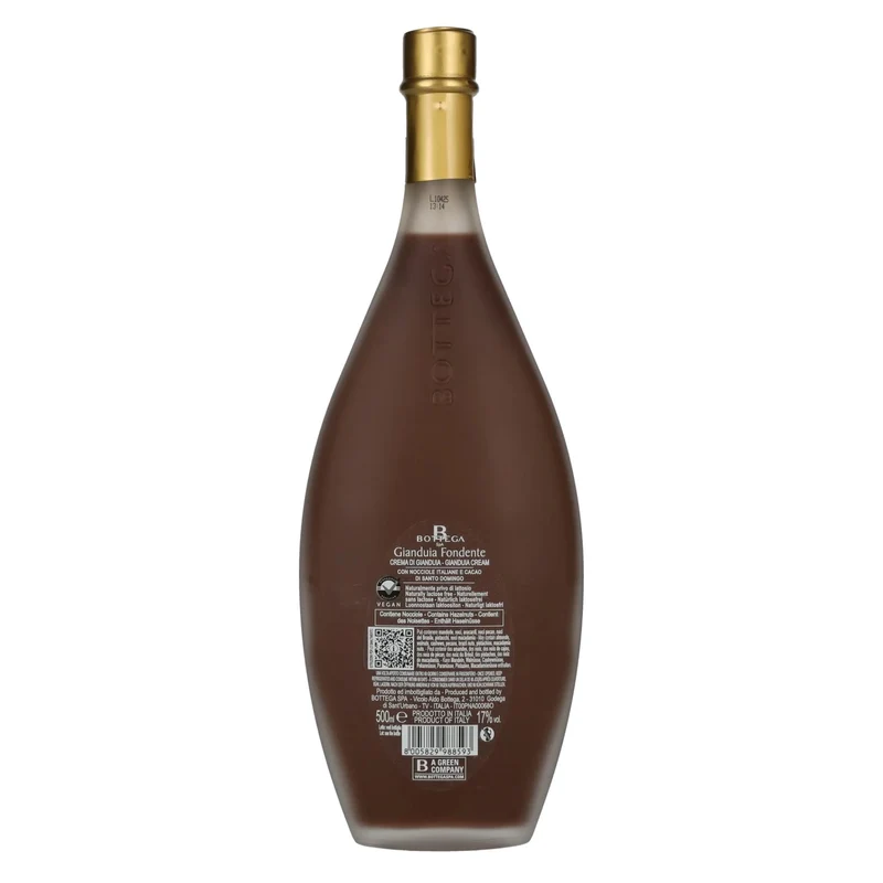 Bottega Crema di CIOCCOLATO GIANDUIA FONDENTE Cream Liqueur 17% Vol. 0,5l