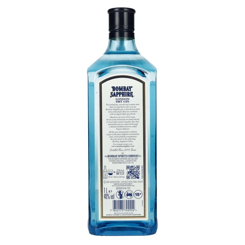 Bombay SAPPHIRE London Dry Gin 40% Vol. 1l