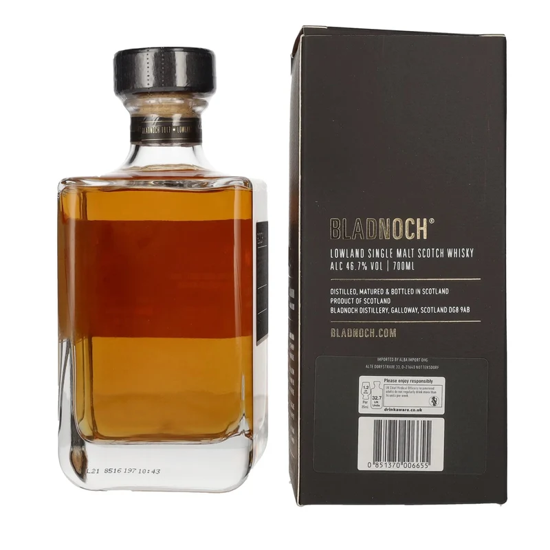 Bladnoch VINAYA Lowland Single Malt Scotch Whisky 46,7% Vol. 0,7l in Geschenkbox