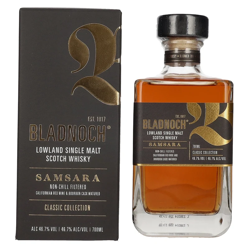 Bladnoch SAMSARA Lowland Single Malt Scotch Whisky 46,7% Vol. 0,7l in Geschenkbox