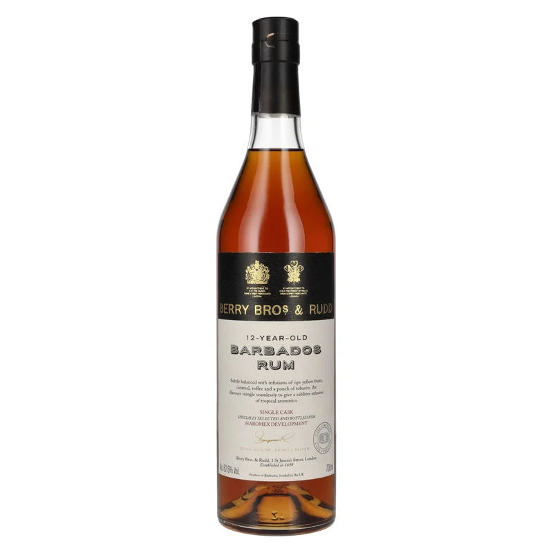 Berry Bros. & Rudd 12 Years Old BARBADOS Single Cask Rum 62,6% Vol. 0,7l