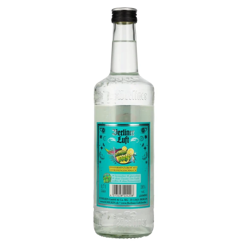 Berliner Luft LEMON DAYS Der Frische Pfefferminzlikör 18% Vol. 0,7l
